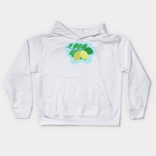 lemon illustration Kids Hoodie